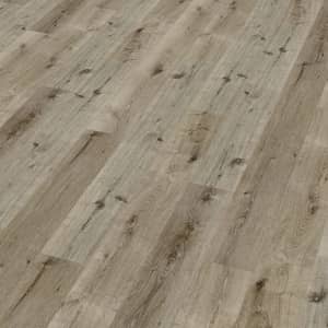 Braungrauer Vinylboden in Holzoptik