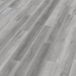 Hellgrauer Vinylboden Holzoptik