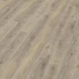 Hell grauer Vinylboden in Holzoptik