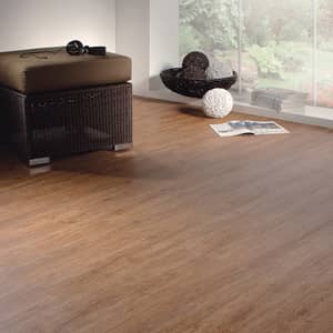 Wohnzimmer Rot-brauner Vinylboden